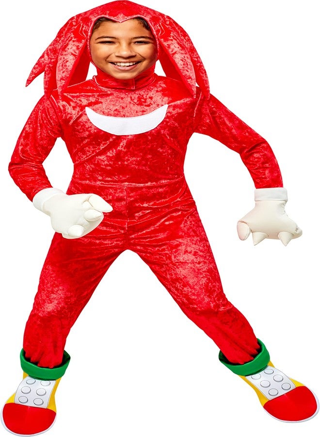 Rubies Sonic the Hedgehog: Knuckles The Echidna Costume for Kids, Boy's Small - Image 1